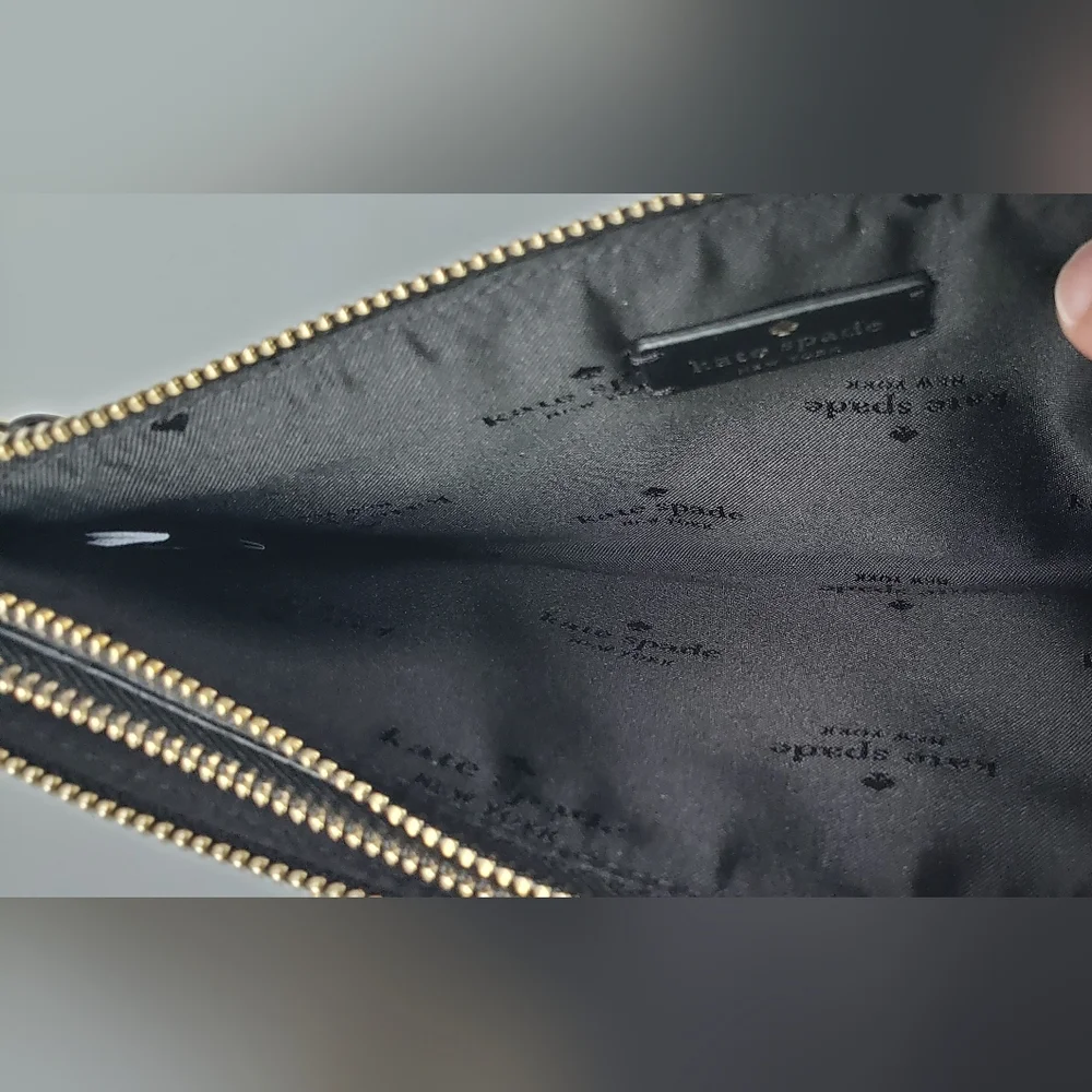 Kate Spade Madison Double Zip Wristlet in Black